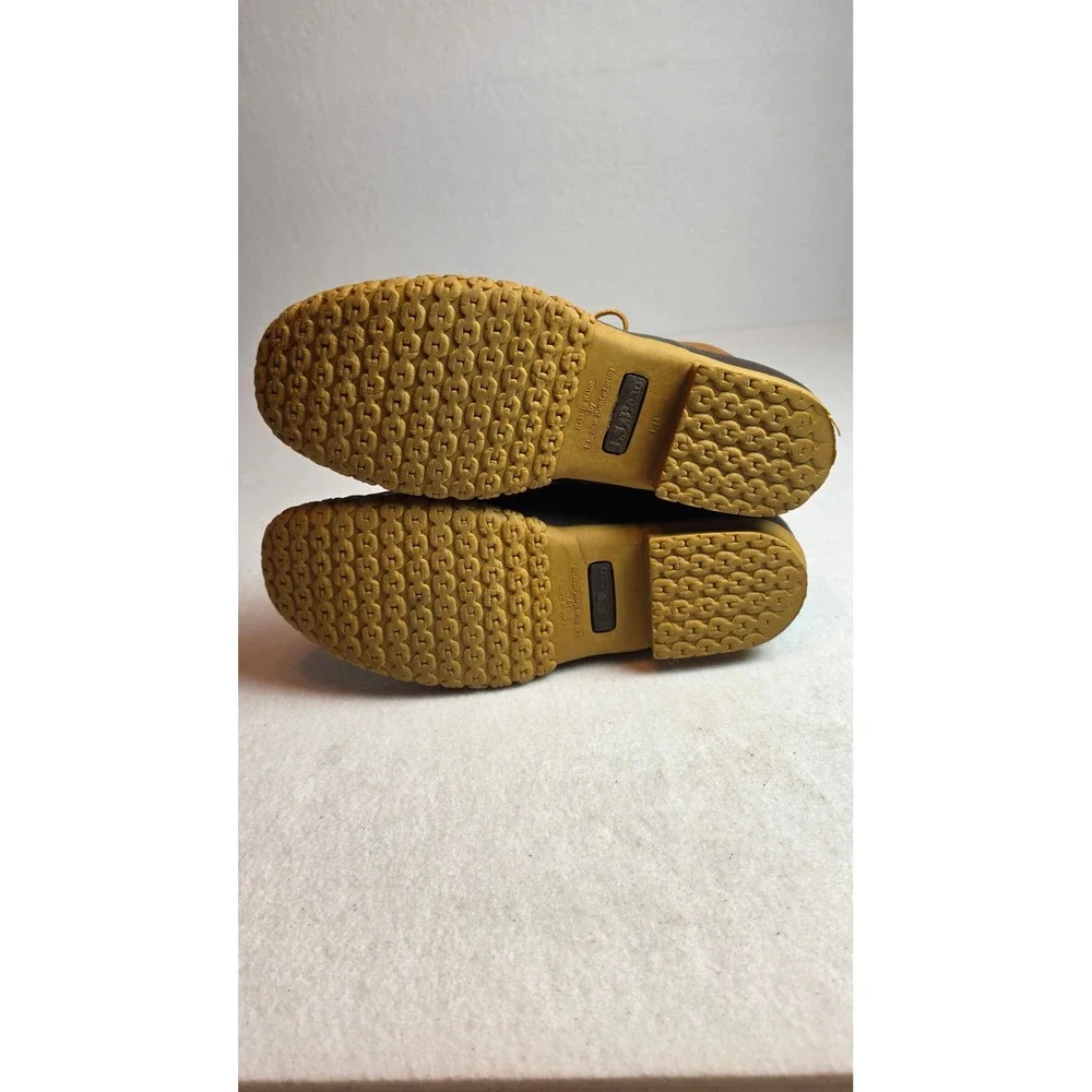 LL Bean 6 Inch Bean Boots Mens 13 Brown Tan Leather Waterproof Duck Boots Maine